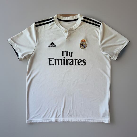 Real Madrid Jersey XL WhiteAdidas Sportswear Ronaldo Soccer Fifa World Cup - Picture 1 of 9
